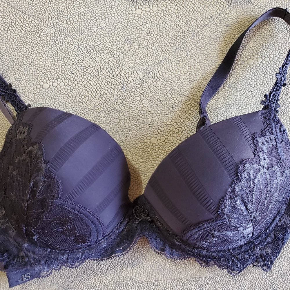 Simone Perele Push-Up Underwire Bra 30E Charcoal
